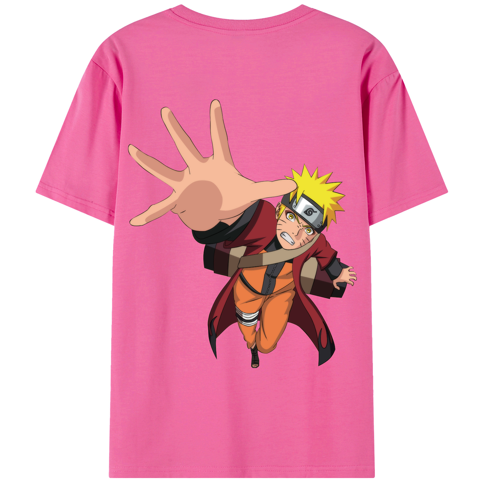（画像用） NARUTO -ナルト- うずまき ナルト Uzumaki Naruto レディース半袖Tシャツ(バックプリント)